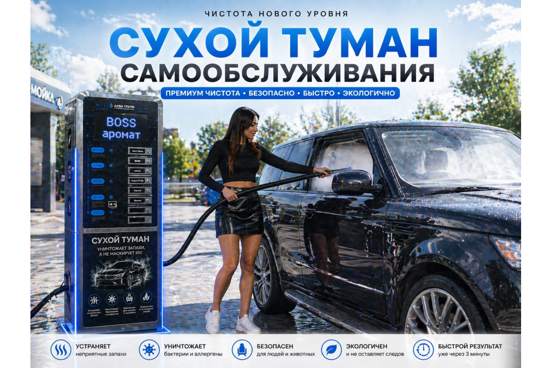Сухой туман самообслуживания для Мойки