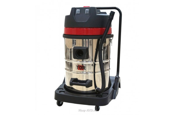 TOR Водопылесос с сливным шлангом WL70-70L2B INOX (2 мотора)
