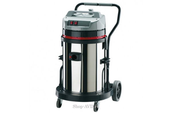 MEC WD 62/3 ST для сух. и влажн. уборки, с тележкой,мет.бак,3 турб,3500Вт,62 л. полн. компл.