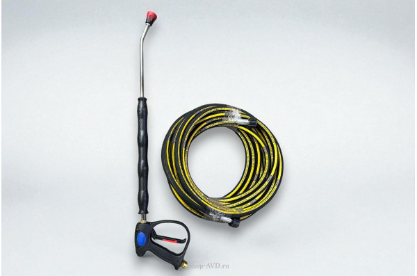 Шланг 15 м и пистолет R+M для АВД