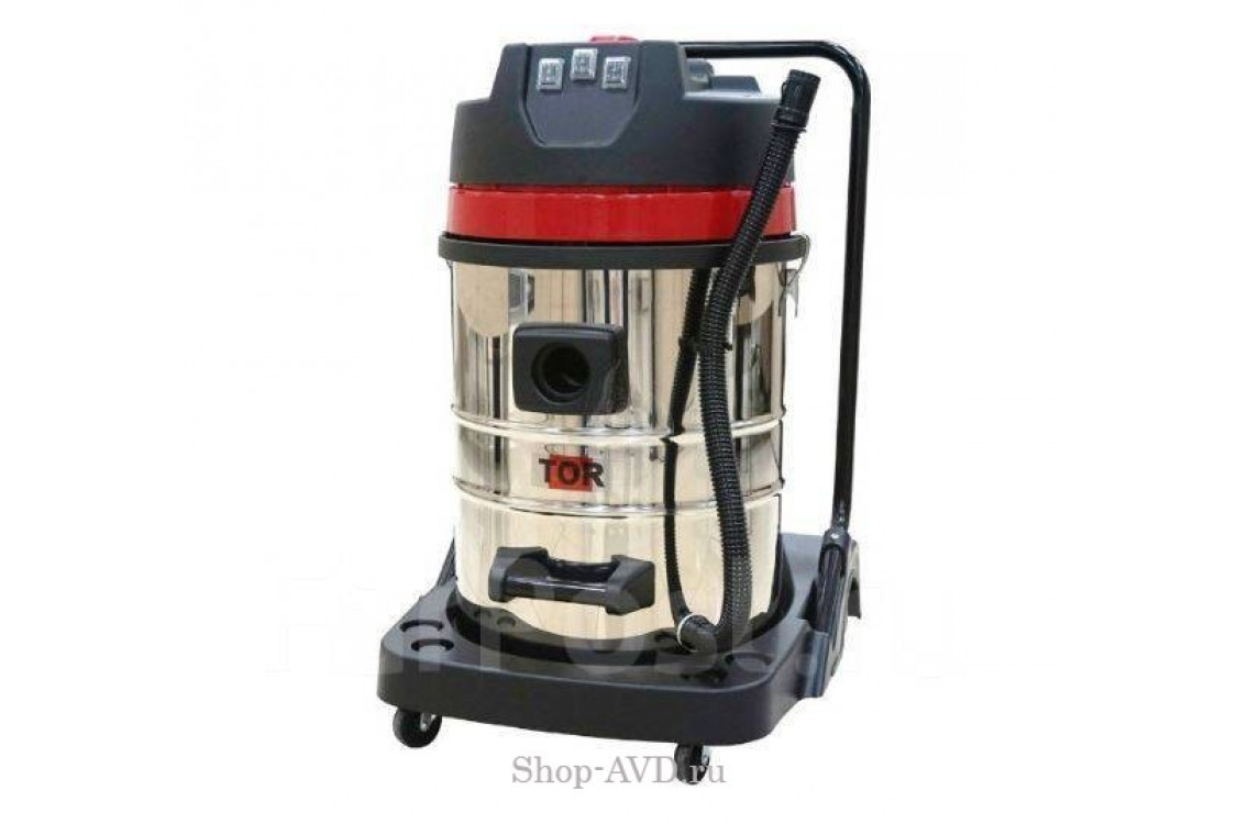 TOR Водопылесос с сливным шлангом WL70-70L3B INOX (3 мотора)