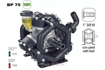 Насос мембранный Comet® серия BP75 1" (67 л/мин; 20 бар); вал ВОМ 1"3/8