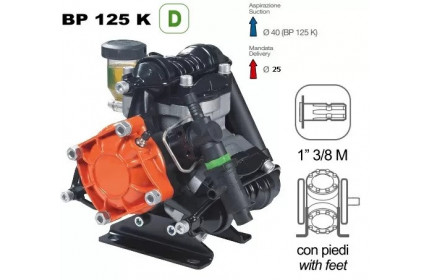 Насос мембранный Comet серия BP125 D 1" (117 л/мин; 20 бар)