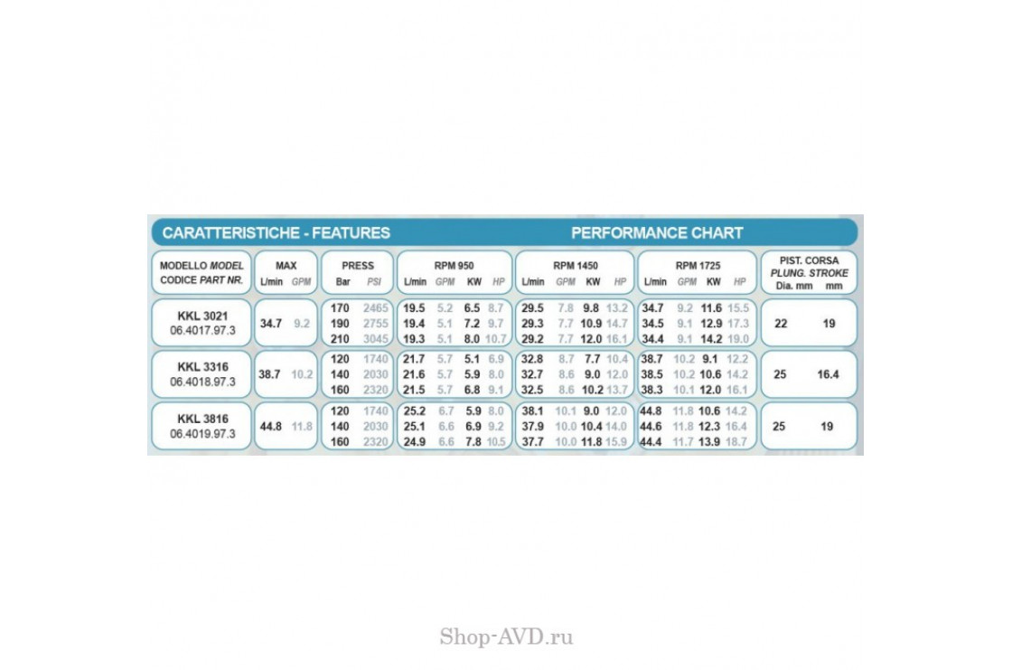 Насос Bertolini KKL 4216