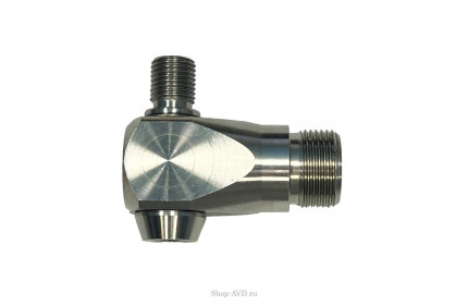 Муфта поворотная угловая 90°, нерж, 1/4 внеш. -1/4 внут.