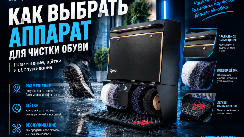 Как выбрать аппарат для чистки обуви: размещение, щётки и обслуживание