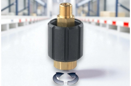 Поворотное соединение 1/4"M-1/4"F 350 бар Viton