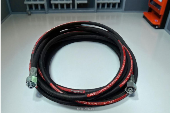 Рукав высокого давления Comet 2SN6; 22х1,5 г под ключ - 22х1,5г под ключ; 15м + защита от изгиба