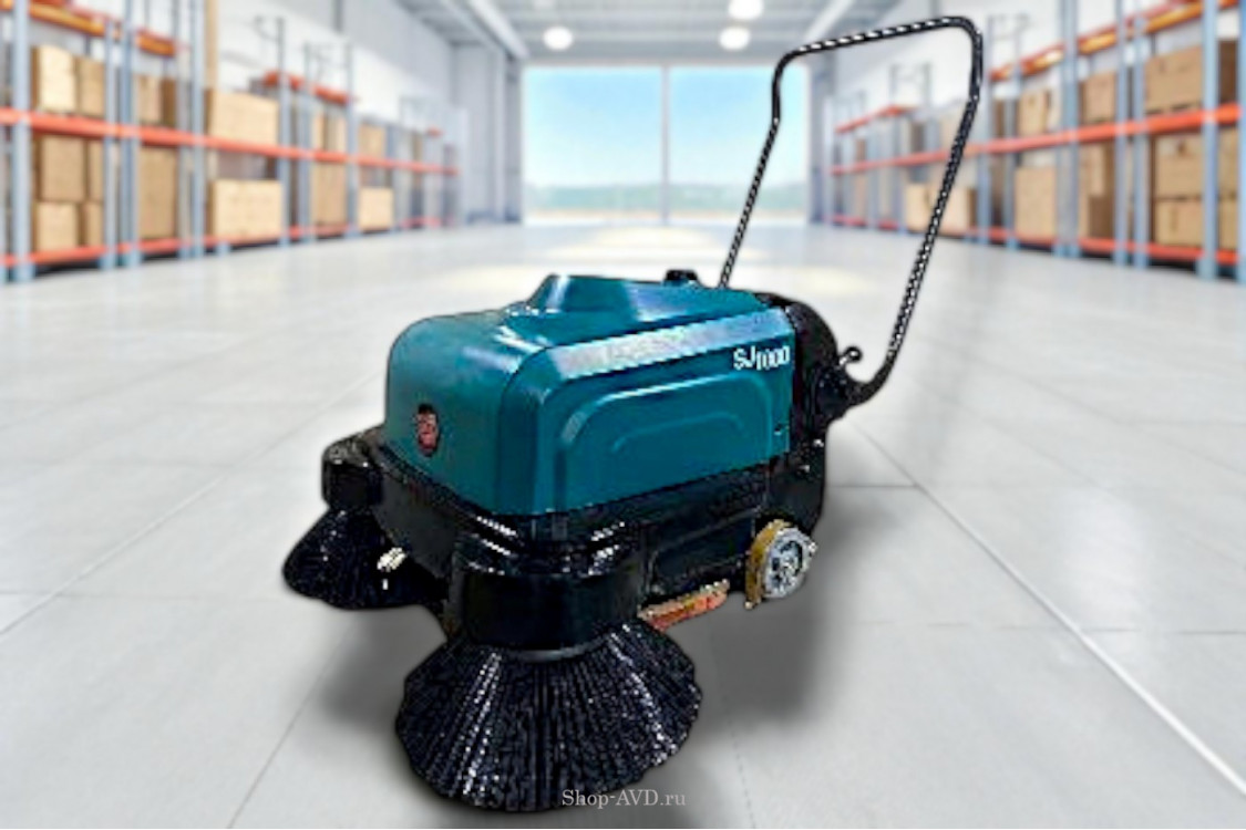 Подметальная машина SJ1000 с функцией увлажнения (аккумуляторная)