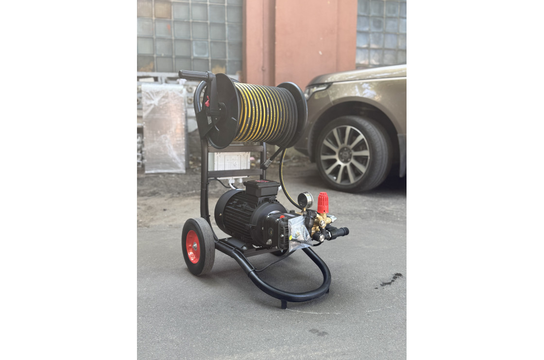 АВД Тритон Т 15/200 TS 5.5 Т (на тележке + электрика с тепловым реле + Выключатель потока + фильтр)