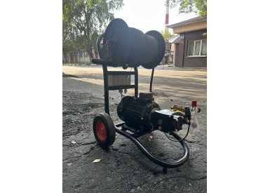 АВД Тритон Н 15/200 TS 5.5 N (на тележке с барабаном 30м на двигателе Николини)