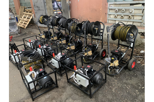 АВД Тритон T15/200 TS 5.5 T ( на раме, термоклапан, электрика с теплозащитой IP 65 380 в, провод 4х-жильный 3 метра)