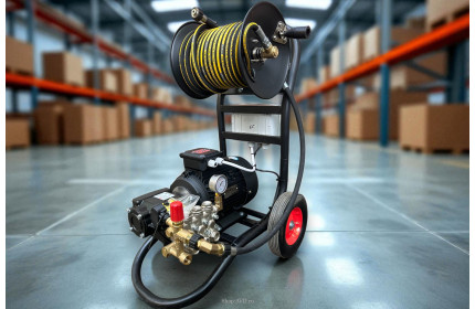 АВД Тритон Н 15/200 TS 5.5 Т (на тележке с катушкой 30 метров, с манометром, электрика с теплозащитой)