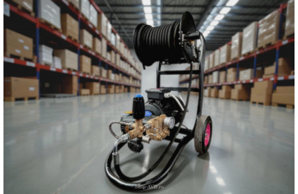 АВД Тритон AR 15/200 VRT 5.5 T (на тележке с барабаном, манометр, электрика с теплозащитой )