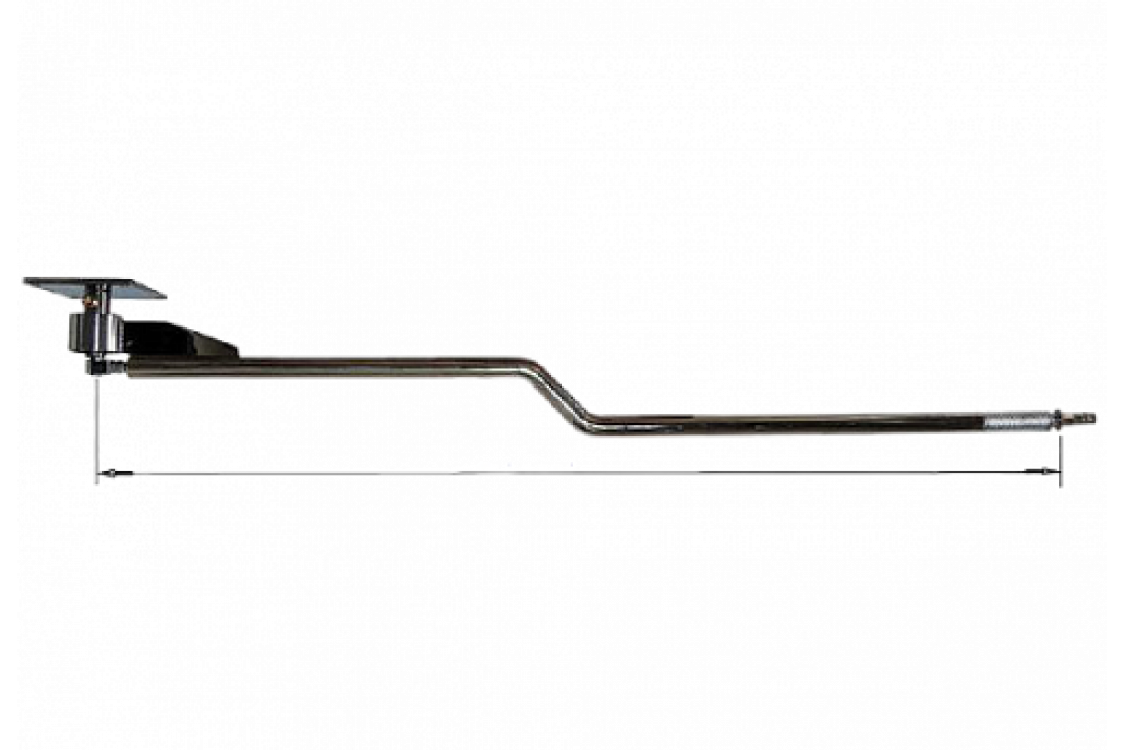 Консоль поворотная изогнутая н/ж 2200 мм