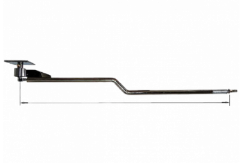 Консоль поворотная изогнутая н/ж 1450мм