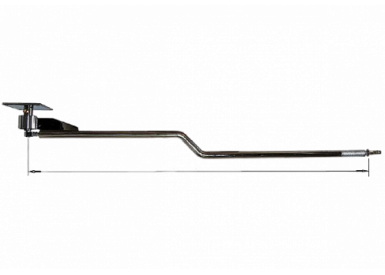 Консоль поворотная изогнутая н/ж 1450мм
