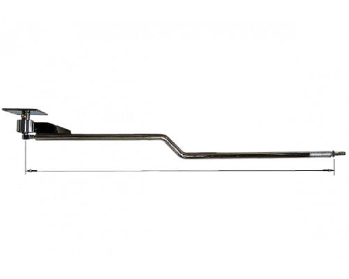 Консоль поворотная изогнутая н/ж 1450мм