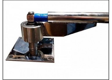 Консоль поворотная изогнутая н/ж 1800мм 22x1,5ш-ш