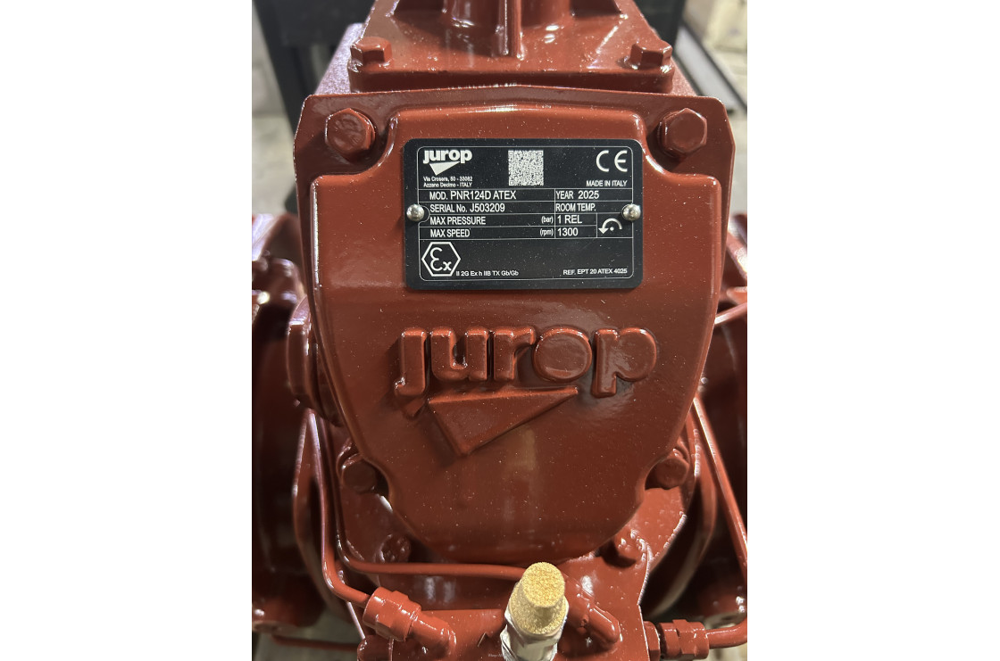 Насос вакуумный JUROP PNR 124 D ATEX. (левое вращение, ручной клапан)