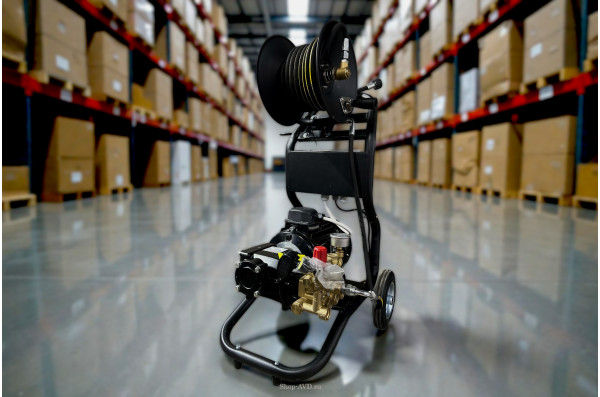 АВД ТРИТОН H 15/200 TS 5.5 N (на тележке, манометр, катушка, электрика с теплозащитой)