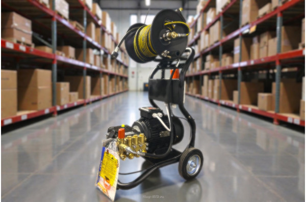 АВД Тритон B 15/200 TS 5.5 T ( на тележке, барабан, электрика с тёплозащитой)