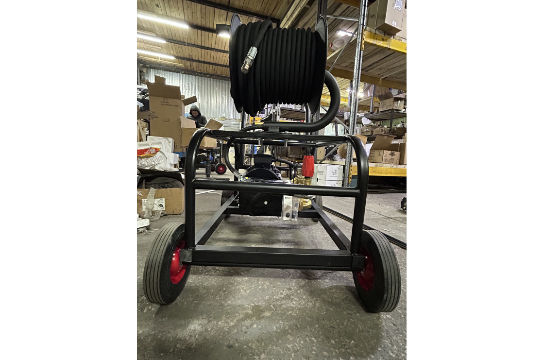 АВД Тритон T 30/300 T 12.5 ( тележка 4 колеса, барабан, манометр, электрика с теплозащитой)