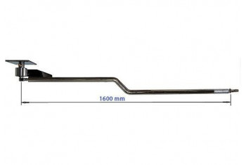 Консоль изогнутая Gidra1600Z полностью полированная зеркальная, Стандарт