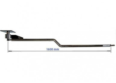 Консоль изогнутая Gidra1600Z полностью полированная зеркальная, Стандарт