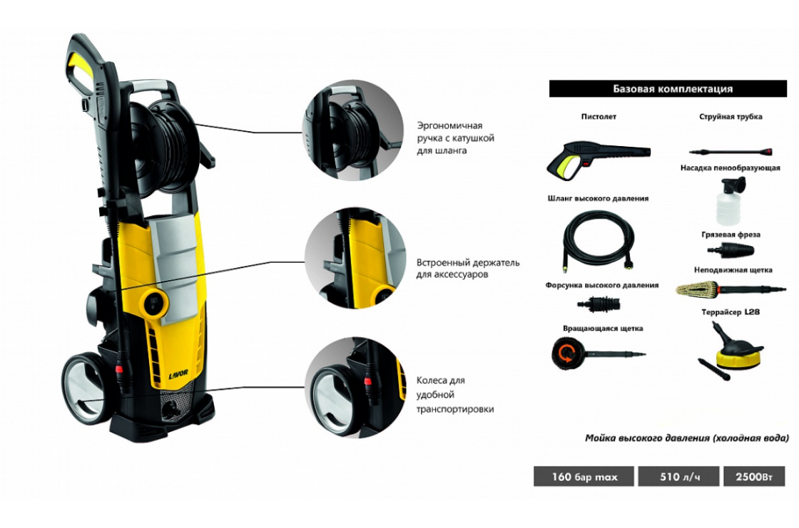 Мойка высокого давления GALA 160/510