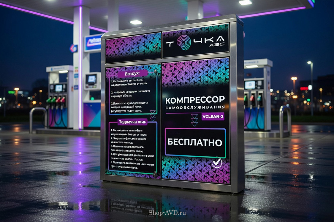 Пылесос самооблуживания VCLEAN-2 + ВОЗДУХ (подкачка шин)