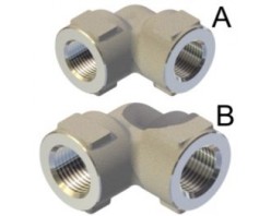 Переходник угловой 3/8 Bsp (г) 3/8 Bsp (г) нерж. 600 бар