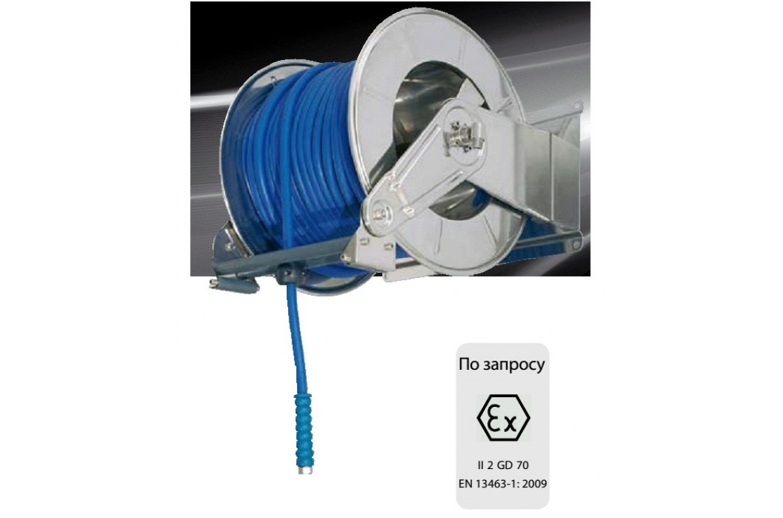 Барабан авто. для рук. дл. 60м 1/2 (кр.) 1ш. 1/2ш. 200 бар.