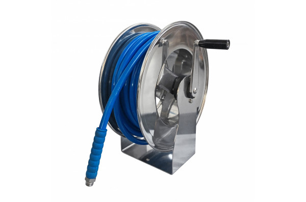 Барабан авто. для рук. дл. 50 м 1/4  (нерж.) 1/2г.3/8ш. 1000 бар