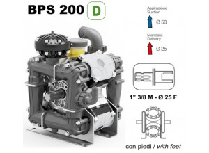 Насос мембранный Comet® серия ВPS200 D (199 л/мин; 20 бар); ВОМ 13/8 - вал d25 внутрен./шпонка