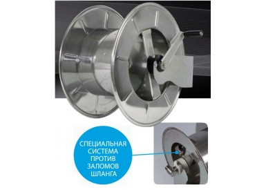 Барабан ручной для рукава 40 м.3/4 или 28 м.1 (нерж.) 1ш.1ш. 20 бар