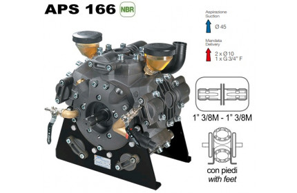 Насос мембранный Comet® серия APS 166 (163 л/мин; 50 бар); вал ВОМ 13/8