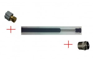 Аксессуар для мойки Удлинитель с термозащитой и форсункодержателем 900 мм (изогнутый).; вход 22*1.5 г; выход форсунка