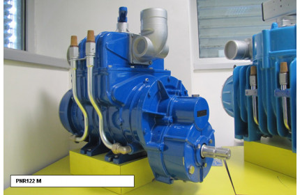 Насос вакуумный лопастной JUROP PNR 83D, 1350 об/мин , правое вращение, руч. 4-х. клапан