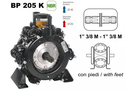 Насос Насос мембранный Comet® серия ВP205 (193 л/мин; 20 бар); вал ВОМ 13/8