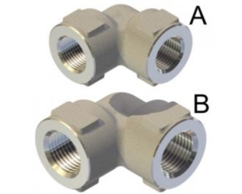 Переходник угловой 1/2 Bsp (г) 1/2 Bsp (г) нерж. 600 бар