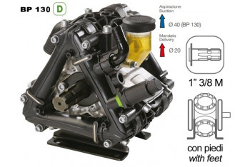 Насос мембранный Comet® серия ВP130 D (124 л/мин; 20 бар); вал ВОМ 13/8