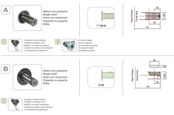 Насос мембранный Comet® серия ВP40 (43,3 л/мин; 15 бар); вал ВОМ 13/8