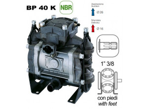 Насос мембранный Comet® серия ВP40 (43,3 л/мин; 15 бар); вал ВОМ 13/8