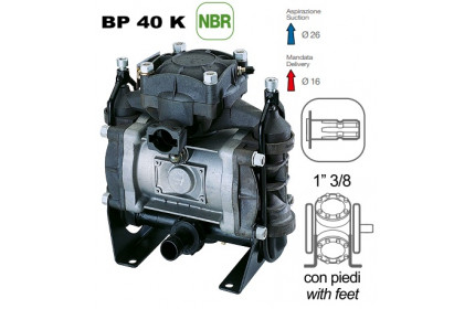 Насос мембранный Comet® серия ВP40 (43,3 л/мин; 15 бар); вал ВОМ 13/8