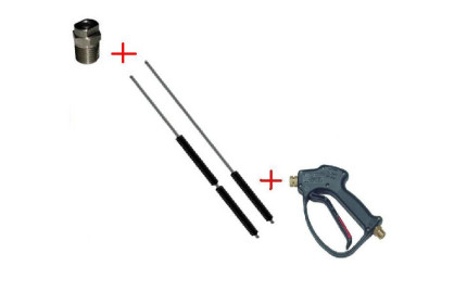 Распылительный пистолет в сборе с форсункой курок RL 26 М22х1,5ш  1200 мм. (Нерж.)