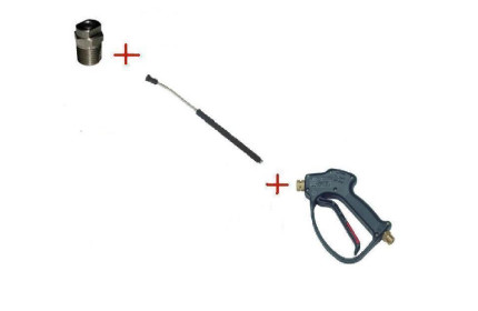 Распылительный пистолет в сборе с форсункой курок RL 26 М22х1,5ш  600 мм. (Прямой)