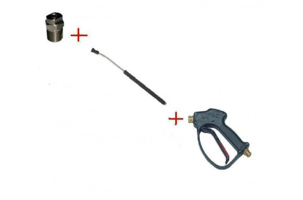 Распылительный пистолет в сборе с форсункой курок RL 26 М22х1,5ш  600 мм. (Прямой)