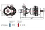Насос центробежный Comet® серия C610H-PTO(нерж.) с мультиплекатором(655 л/мин;11,8 бар)без патрубков