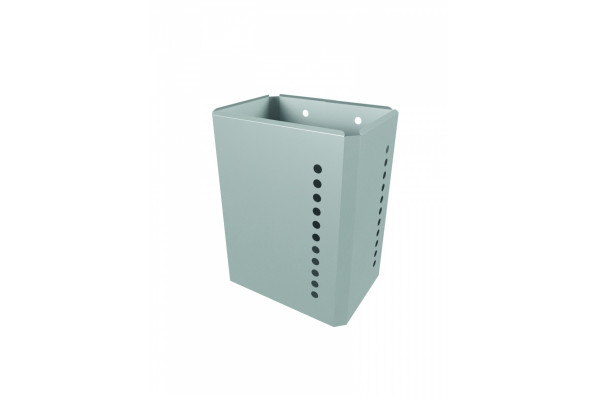 Корзина для использованной бумаги, закрытая модель, 40 л, нерж.сталь